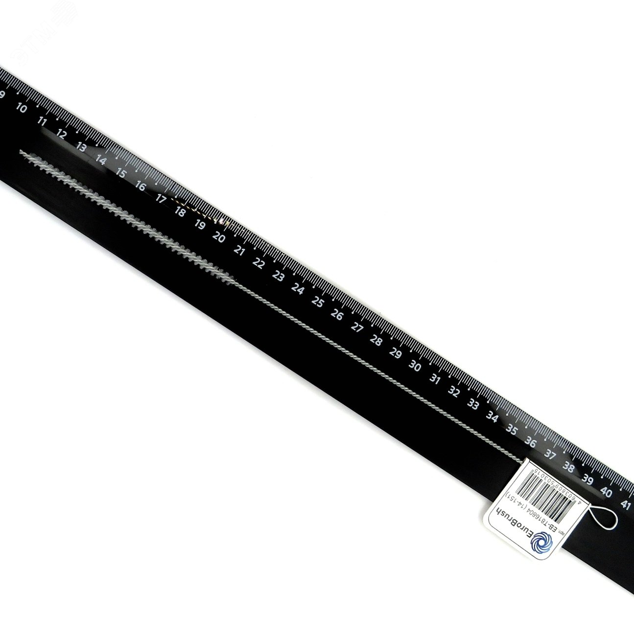 Изображение товара Щетка ерш Д4x100x300 с хв-м + кольцо, ворс нейлон 0,15 очистка котлов теплообменников дымоходов труб отверстий (14-151) (шт)