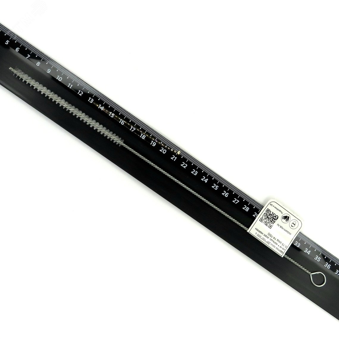 Изображение товара Щетка ерш Д6x100x300 с хвостом и кольцом нейлон сталь Китай