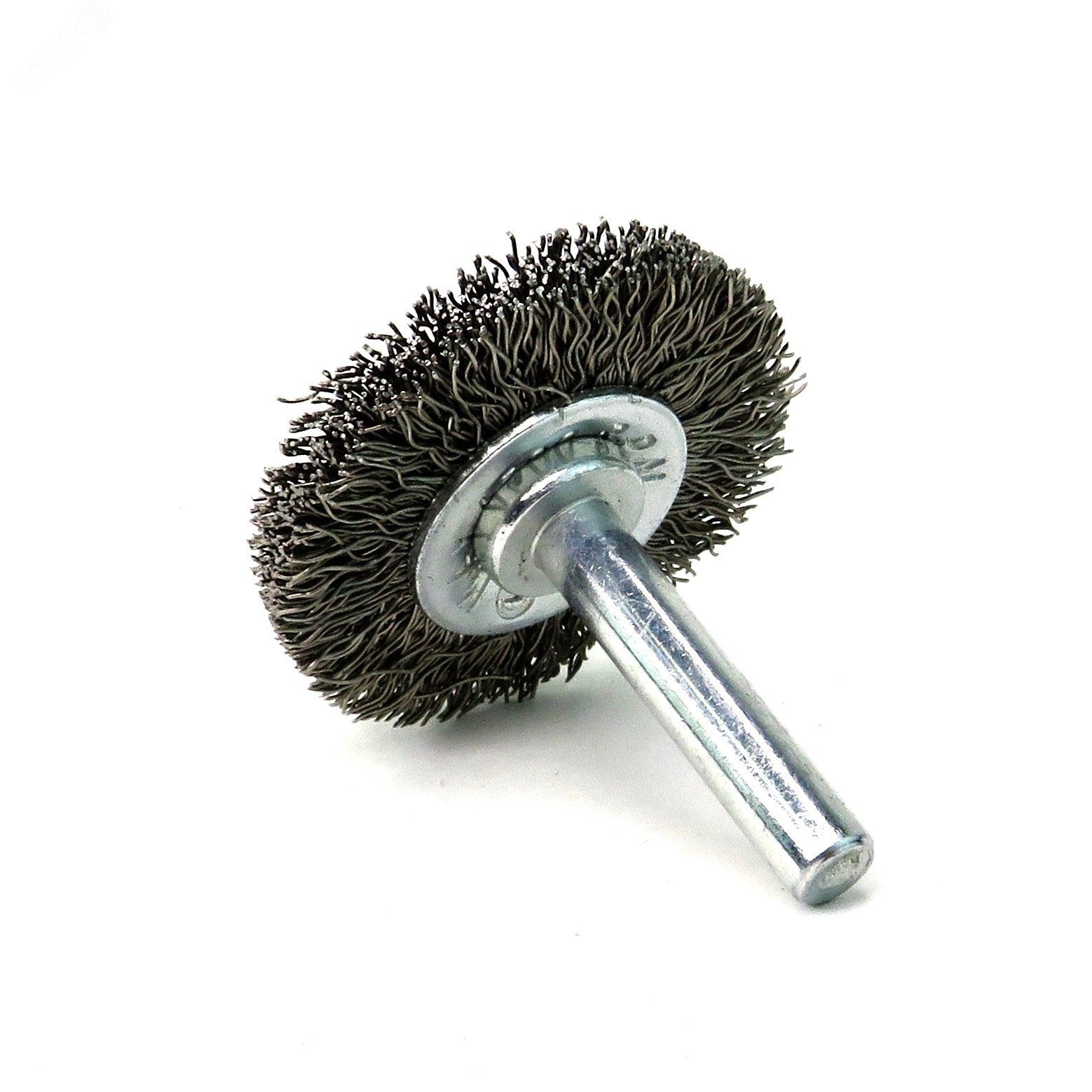 Изображение товара Щетка дисковая Д38x8 c хв-м д6x30, ворс гофр нерж сталь 0,30, до 4500 об/мин (13-170) (шт)