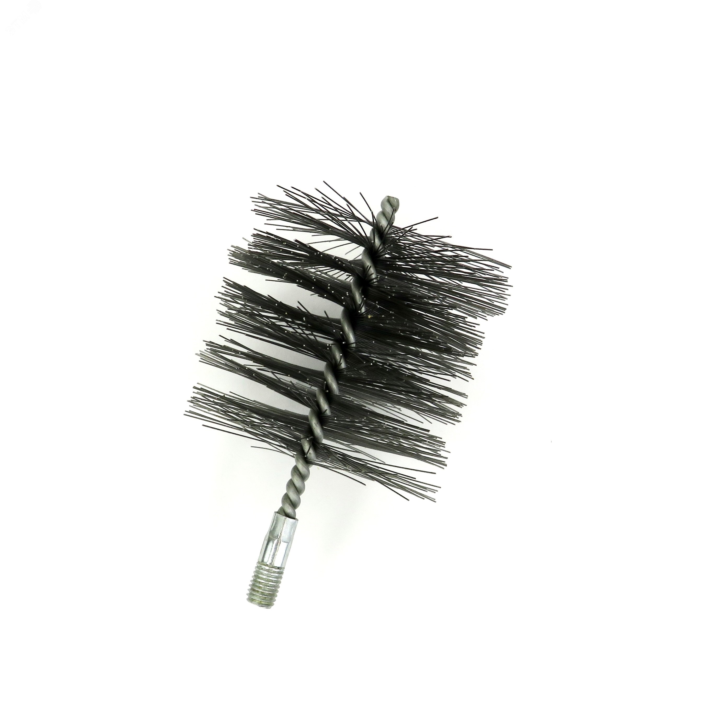 Изображение товара Щетка ерш Д95 из стали с посадкой М12 для очистки теплообменников труб и дымоходов