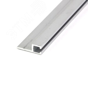 Изображение товара Профиль h-образный 2500х17,5х6,5 мм (база 4,0) материал алюминий анодированный применяется как крепеж для промышленной щетки полосовой линейной уплотнительной для откатных ворот дверей (шт)