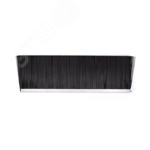 Изображение товара Щетка полосовая линейная 2500 мм (база 8) ворс высотой 92 мм PPL черный 0,50 уплотнительная промышленная для откатных ворот дверей уплотнитель от сквозняка (шт)