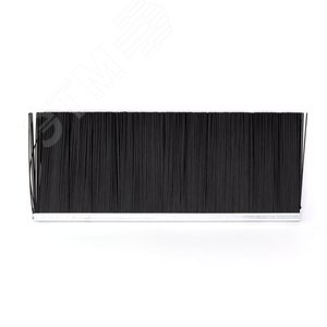Изображение товара Щетка полосовая линейная 2500 мм (база 8) ворс высотой 112 мм PPL черный 0,1 уплотнительная промышленная для откатных ворот дверей уплотнитель от сквозняка (шт)