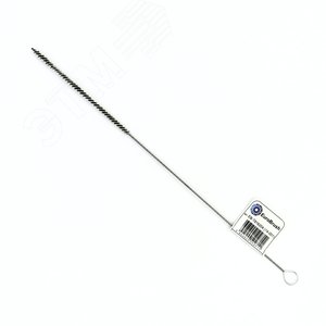 Изображение товара Щетка ерш Д4x100x300 с хв-м + кольцо, ворс гофр сталь 0,08 очистка котлов теплообменников дымоходов труб отверстий (14-001) (шт)