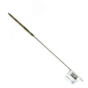 Изображение товара Щетка ерш Д5x100x300 с хв-м + кольцо, ворс гофр латунь 0,08 очистка отверстий из сплавов цветных металлов, латуни, меди, прочистки трубок, шлангов, котлов, теплообменников (14-102) (шт)