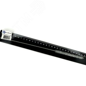 Изображение товара Щетка ерш Д10x100x300 с хв-м + кольцо, ворс нейлон 0,25 очистка котлов теплообменников дымоходов труб отверстий (14-157) (шт)