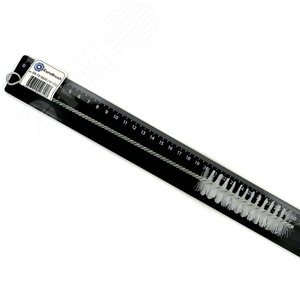 Изображение товара Щетка ерш Д25x100x300 с хв-м + кольцо, ворс нейлон 0,35 очистка котлов теплообменников дымоходов труб отверстий (14-172) (шт)
