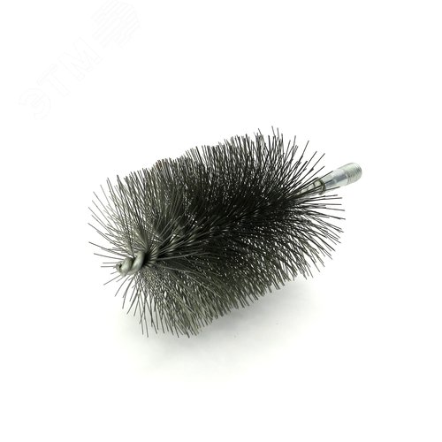 Изображение товара Щетка ерш Д80, ворс сталь 0,50, посадка М12 резьба (14-580) кордщетка ершик, очистка технологических отверстий, котлов, чистка теплообменников прочистка дымоходов, труб (шт)
