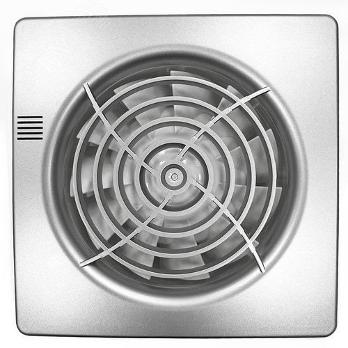 Изображение товара Вентилятор накладной Floxy 100 Silver (SMPS04-01), короткий патрубок, цвет серебряный, 100 мм (шт)