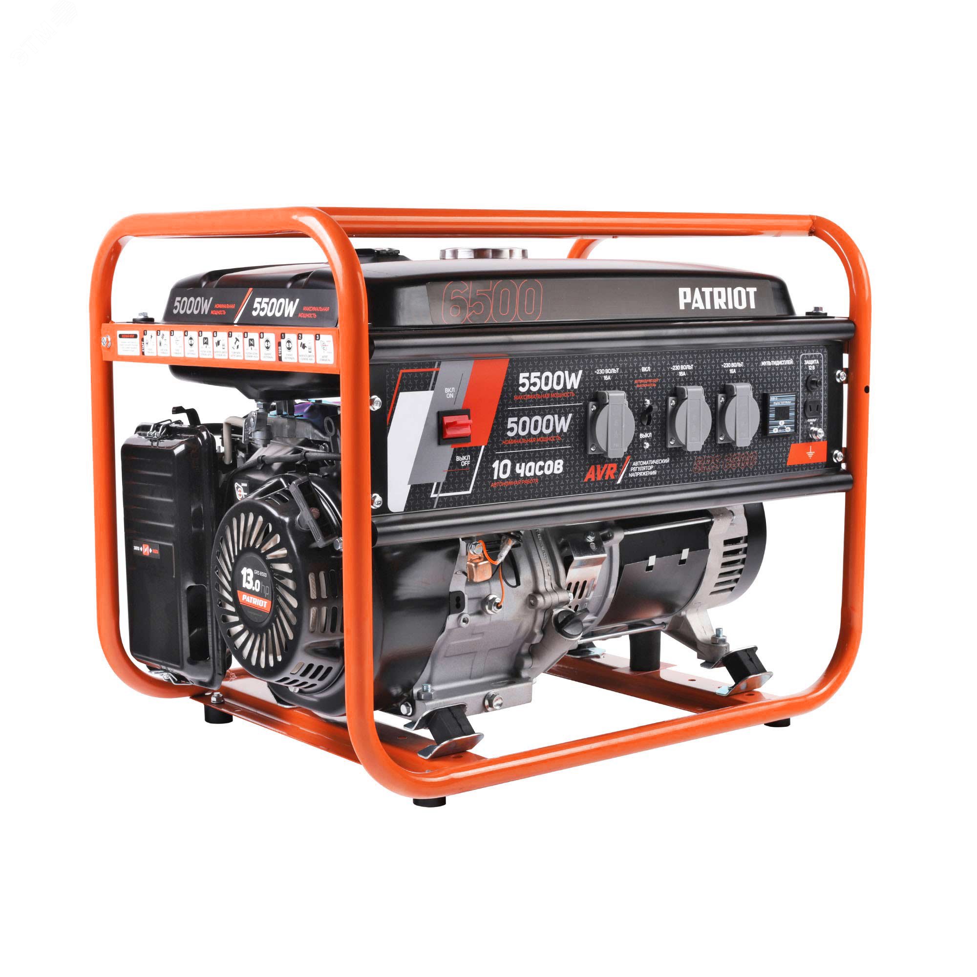 Изображение товара Генератор бензиновый GRS 6500 (шт)