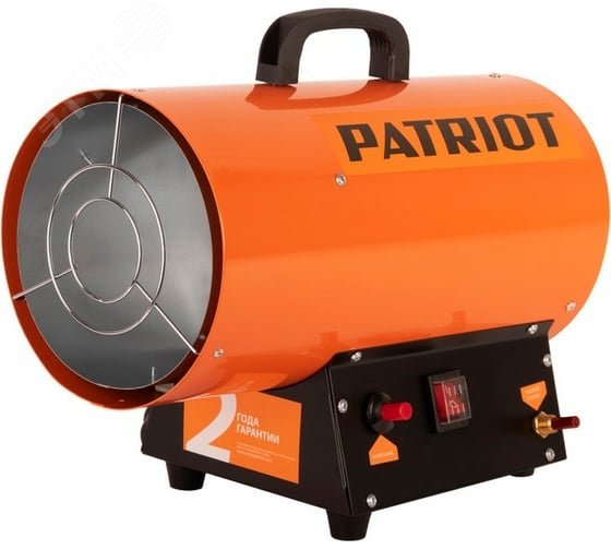 Изображение товара Пушка тепловая газовая Patriot GS 12 12 кВт с редуктором и шлангом