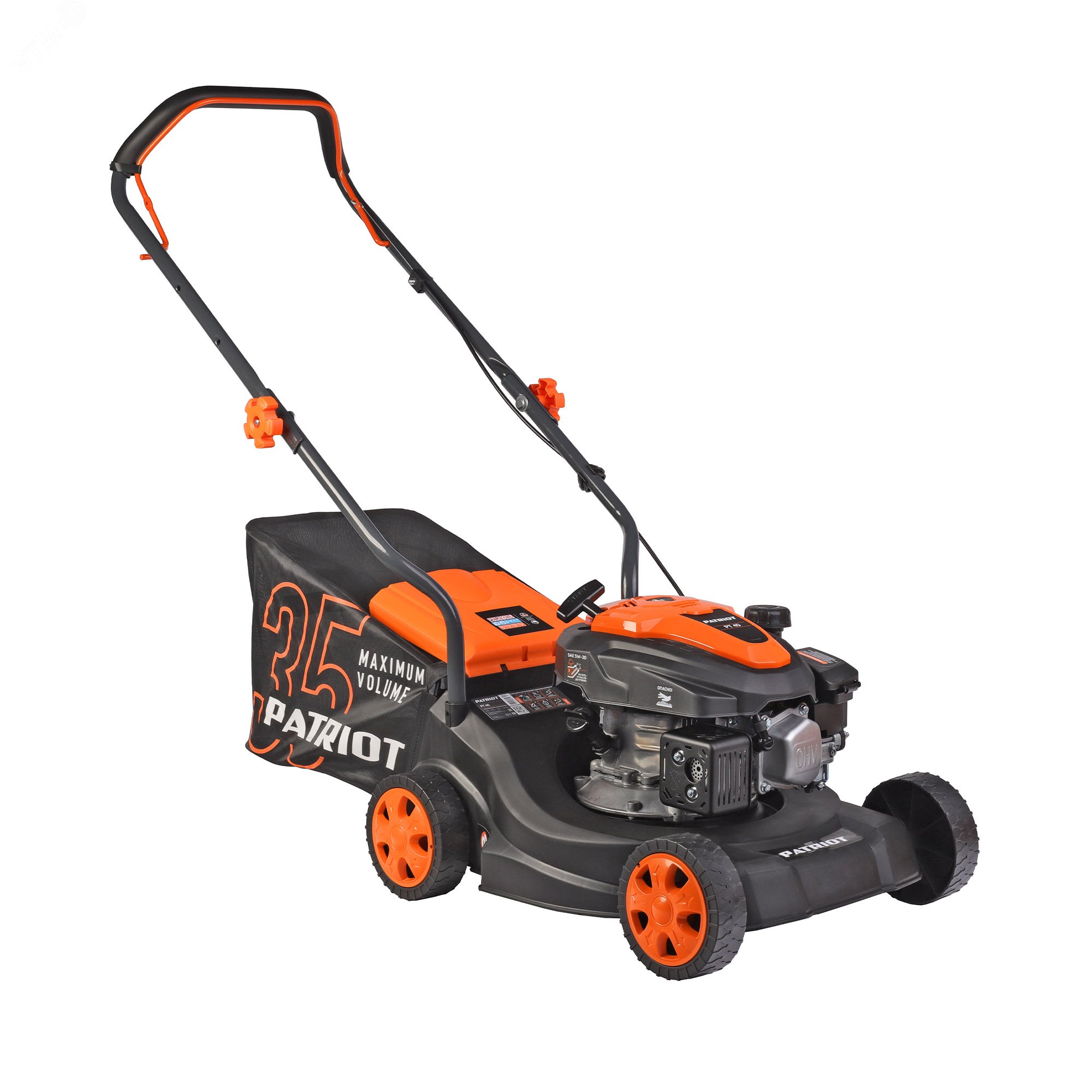 Изображение товара Газонокосилка бензиновая Patriot PT 40 с изменяемой высотой скашивания