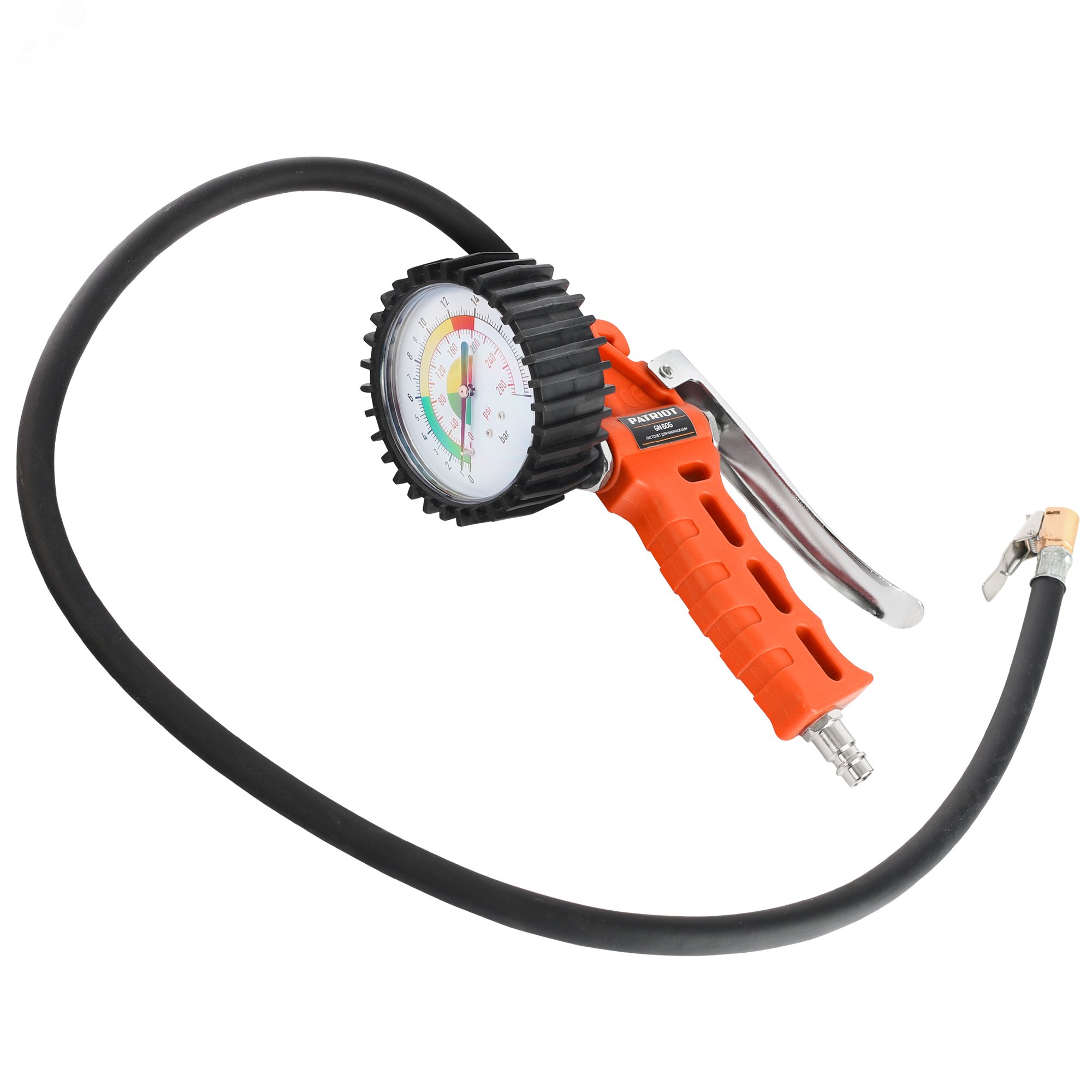 Изображение товара Профессиональный пистолет для накачки шин GN 60 G Patriot с манометром и шлангом