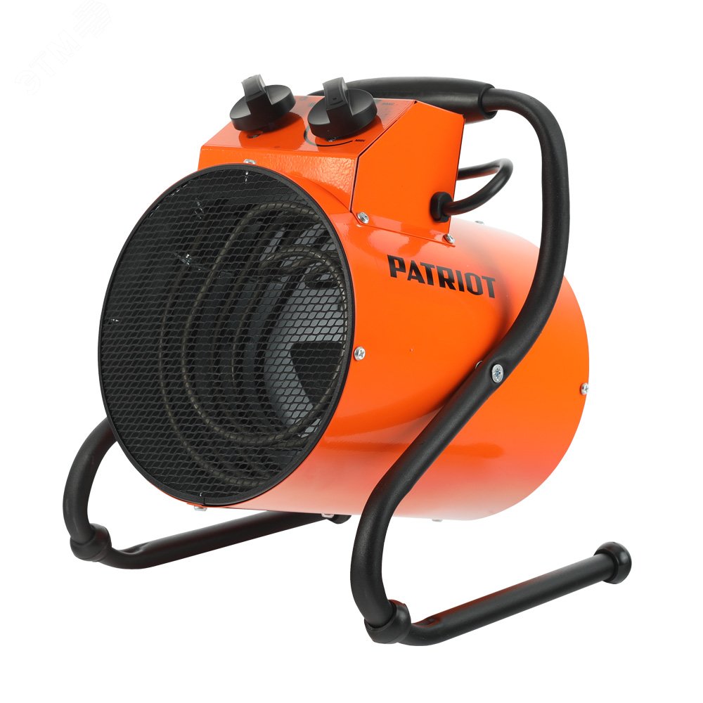 Изображение товара Тепловентилятор электрический на 3 кВт, 220В ECO-R-3, с терморегулятором, нержавеющим ТЭНом, шнур с евровилкой. (шт)