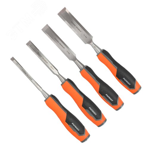 Изображение товара Набор стамесок , CrV, 4 шт: 6, 12, 19, 25мм (шт)