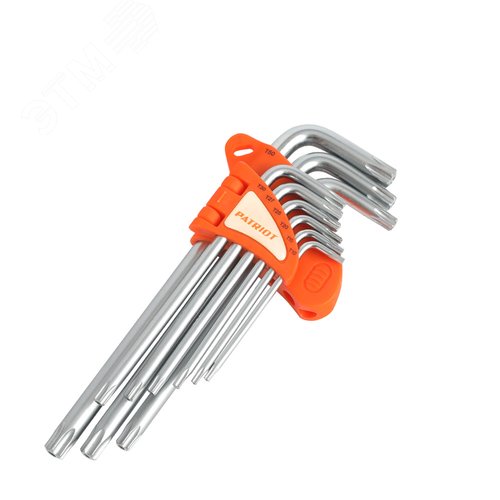 Изображение товара Набор ключей SKТ-9L, TORX, длинные, T10-T50, CRV, 9 шт (шт)