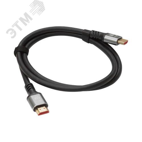 Изображение товара Кабель HDMI v2.1 19M на 19M, 8K UHD, 1м, черный (шт)