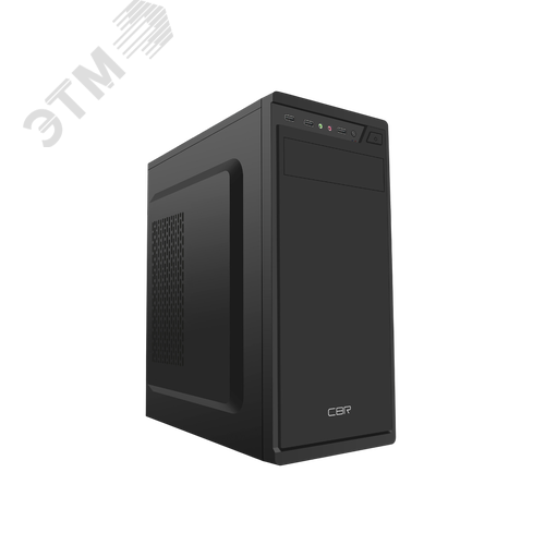 Изображение товара Корпус для ПК, Miditower, ATX, без БП, 1xUSB 3.0 + 2xUSB 2.0, HD Audio+Mic, чёрный (шт)