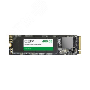 Накопитель SSD М.2 2280 480 Гб, NVMe 1.3, SM2263XT, 3D TLC NAND, 2100/1600 Мб/сек, серия Lite