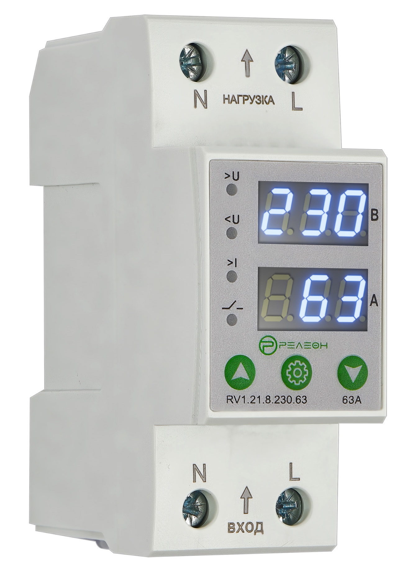 Реле контроля напряжения и тока 1L 230В AC 63А