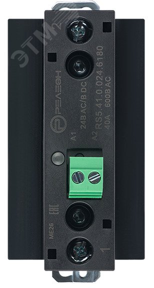 Изображение товара Твердотельное реле 24В AC/DC 40А 48-660В AC 1НО 1NO Релеон