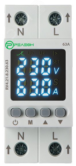 Изображение товара Реле контроля напряжения и тока 1L (230В AC) 1НО 63А