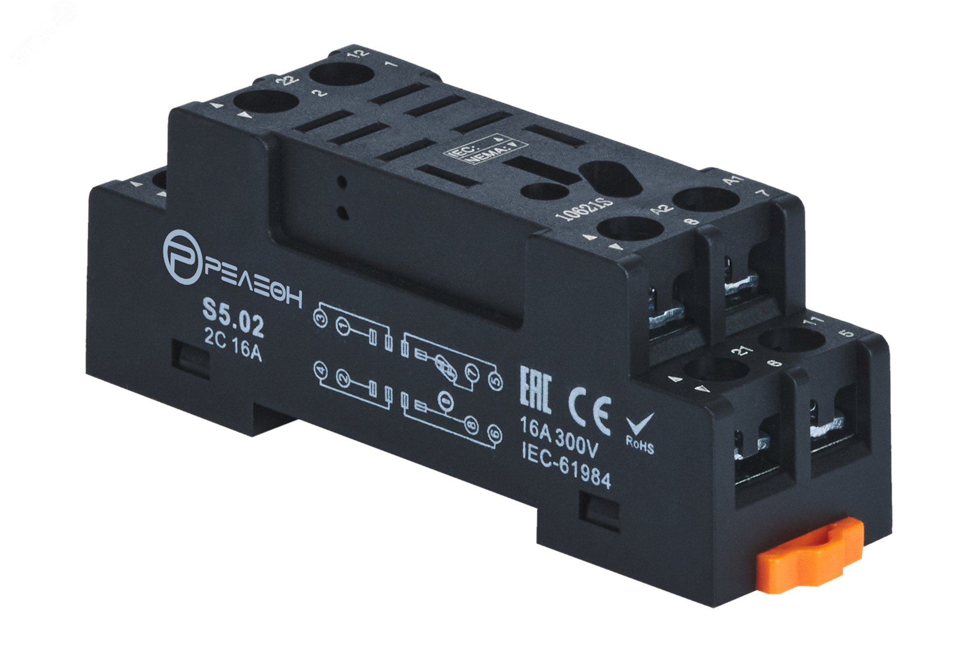 Изображение товара Розетка для реле RP5.31 RP5.32 и модуля PM8 для автоматизации управления