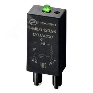 Изображение товара Модуль индикации и защиты, LED + Варистор 120В AC/DC (шт)