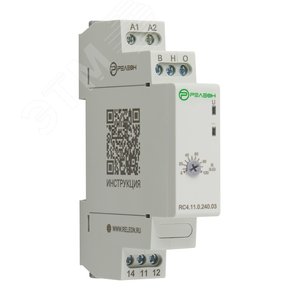 Изображение товара Реле контроля уровня жидкости, 1 переключающий контакт 8А, (24-240В AC/DC) (шт)