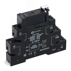 Изображение товара Модуль интерфейсный твердотельного реле 24В AC/DC выходная цепь 1НО 2А, 48-280В AC, винтовые зажимы (шт)