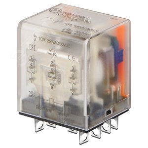 Изображение товара Миниатюрное силовое реле, 3 перекидных контакта 10А (24В DC) (шт)