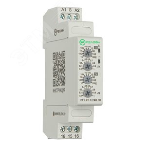 Изображение товара Реле времени асимметричный повтор цикла, 1 переключающий контакт 8А 24-240 AC/DC (шт)