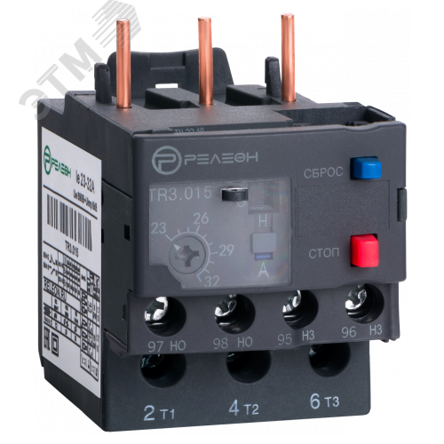 Изображение товара Тепловое реле перегрузки 23-32А, НО+НЗ 5А, винтовой зажим (шт)