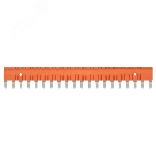 Изображение товара Соединитель шинный для розеток S1, 20 полюсов, оранжевый (шт)