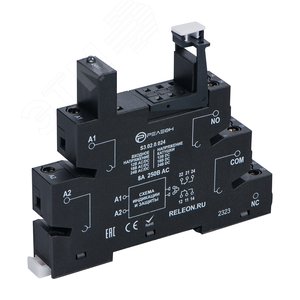 Изображение товара Розетка для реле RP3 с винтовыми зажимами, 8А 12-24В AC/DC (шт)