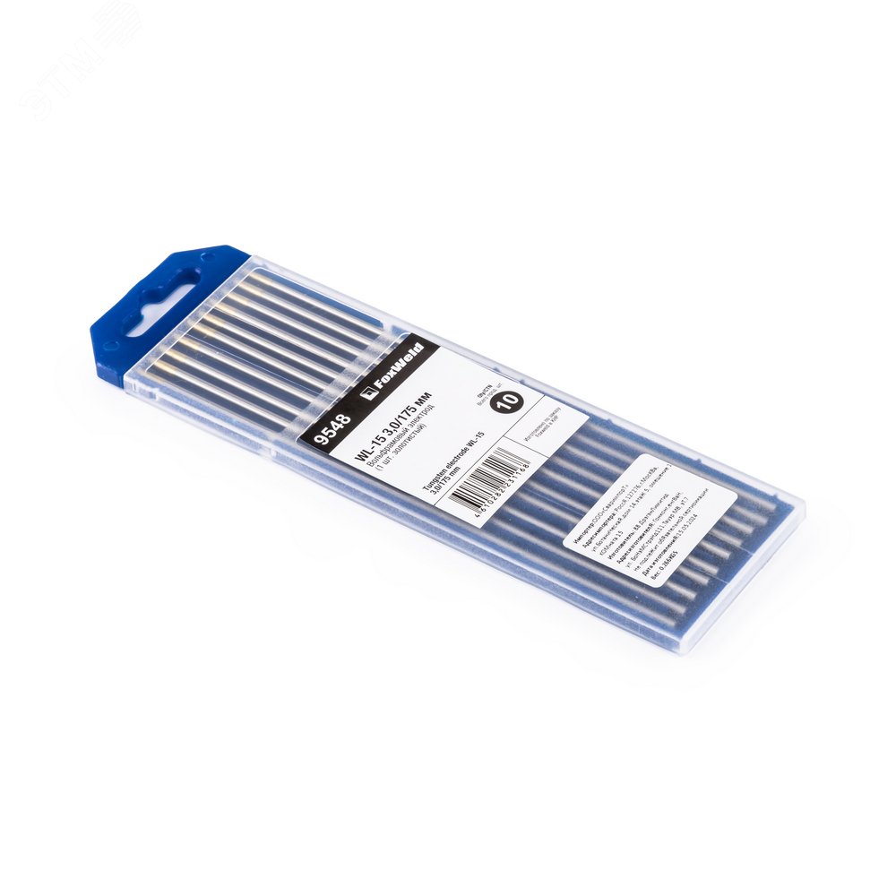 Изображение товара Электрод вольфрамовый золотистый WL-15 3,0мм / 175мм (упак)