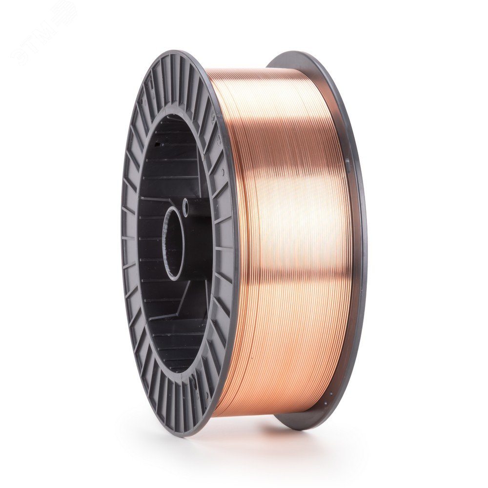 Изображение товара Проволока сварочная омедненная Св.08Г2С (ан. ER70S-6) д. 1.6 мм, D300, 15 кг (шт)