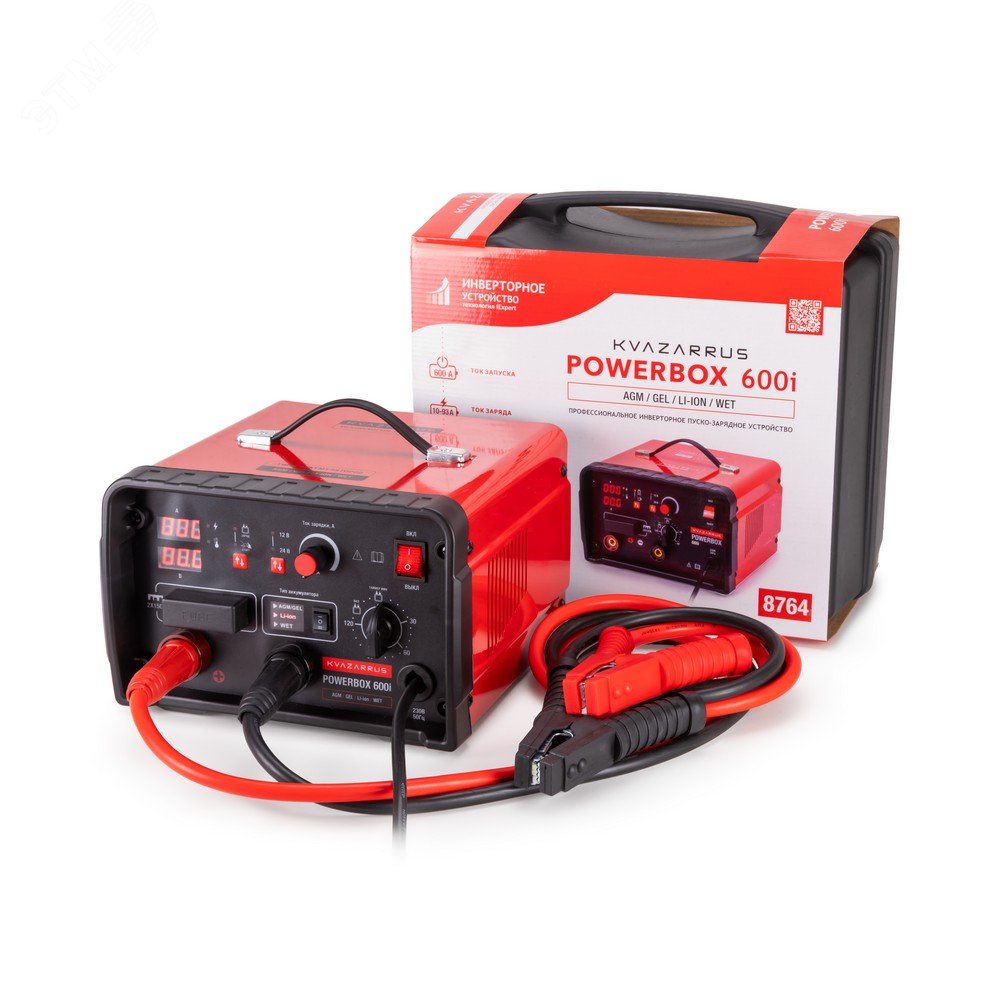 Изображение товара Инверторное пуско-зарядное устройство PowerBox 600i, таймер, пластиковый кейс (шт) Изображение товара Инверторное пуско-зарядное устройство PowerBox 600i, таймер, пластиковый кейс (шт)