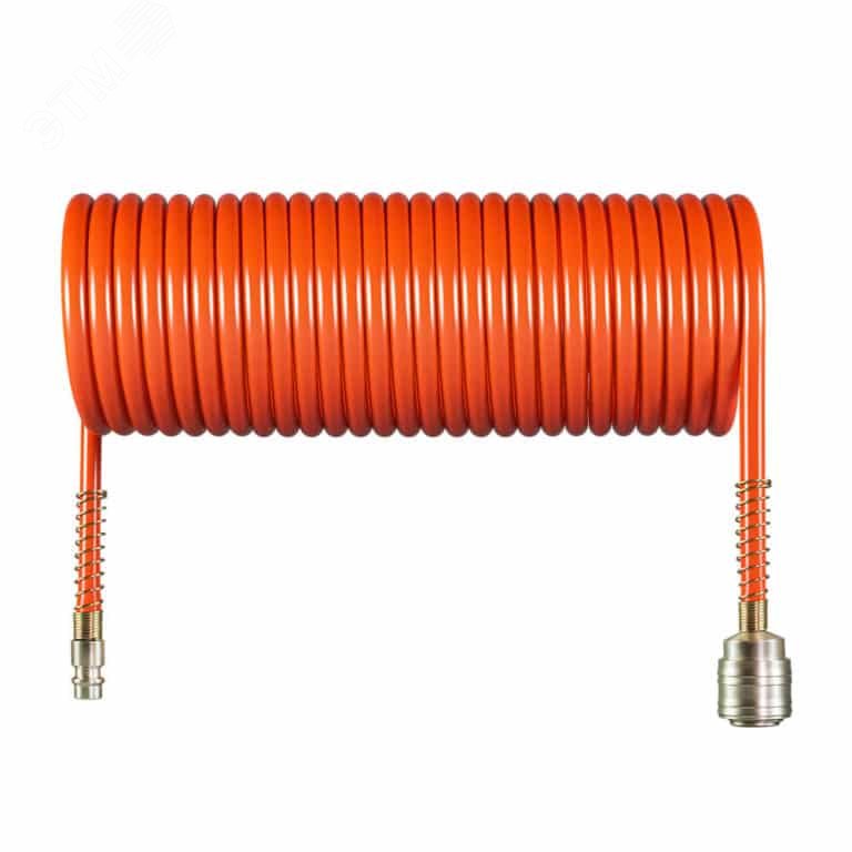Изображение товара Спиральный воздушный шланг Foxweld 15м для пневмоинструмента