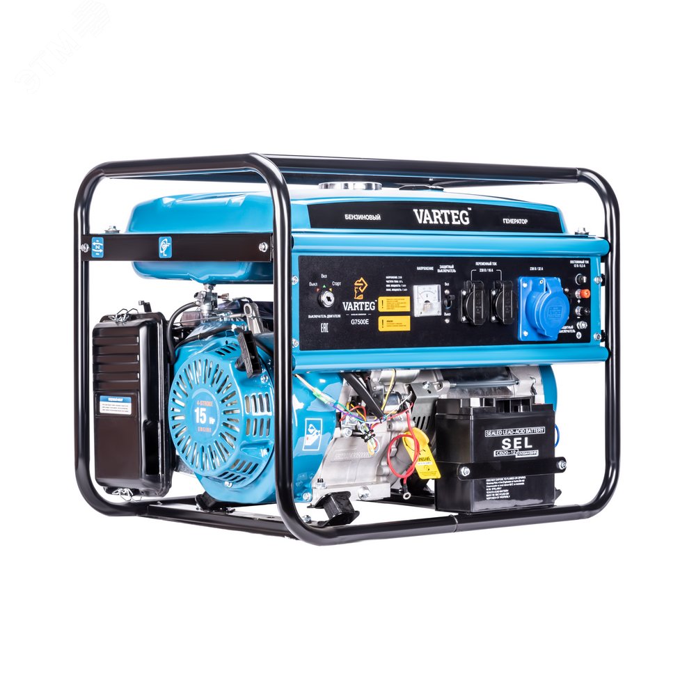 Изображение товара Бензиновый генератор Foxweld G7500E 7.5 кВт с электростартером