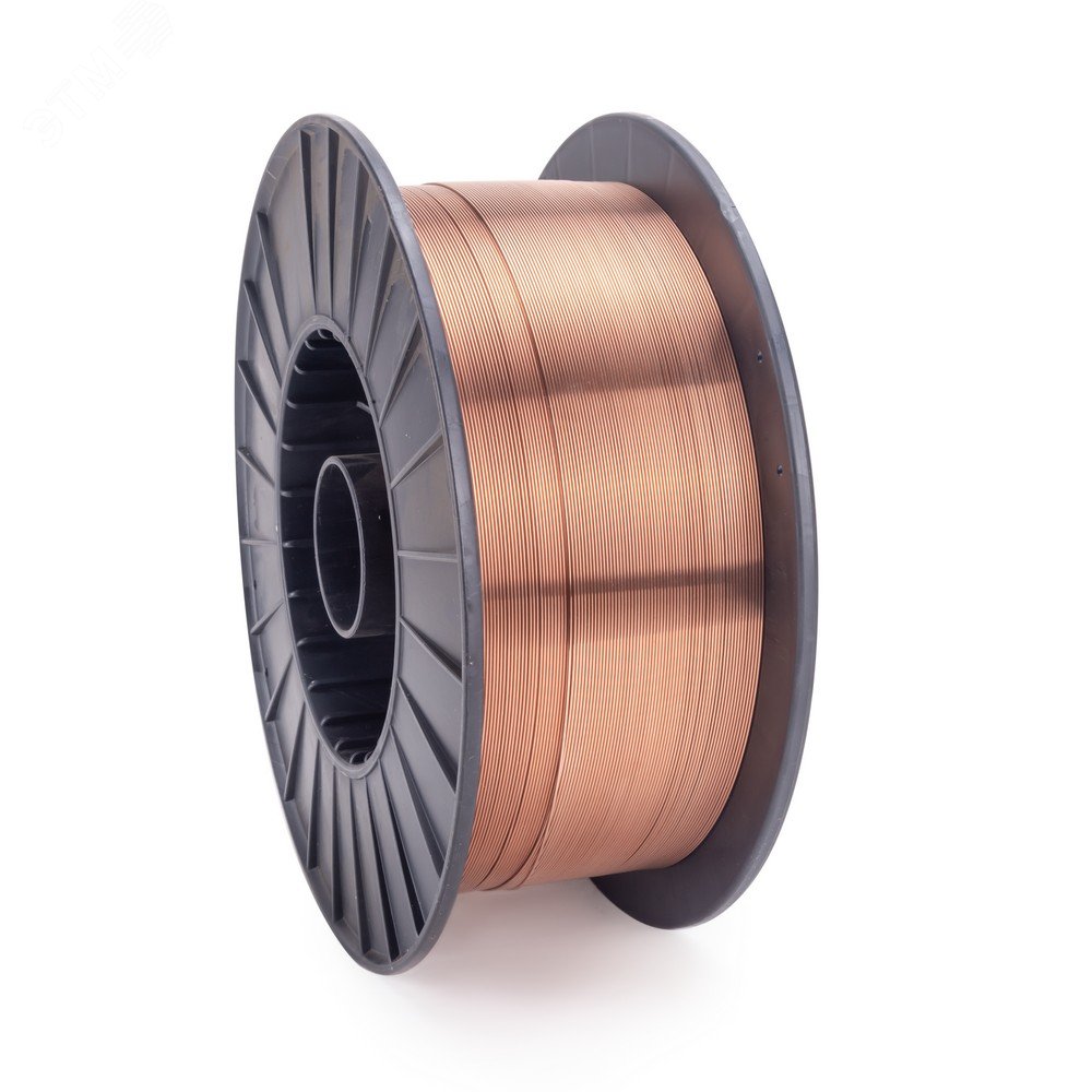 Изображение товара Проволока сварочная омедненная ER 70S-6 (Св08Г2С) д.1.2мм, 15кг D300 (шт)