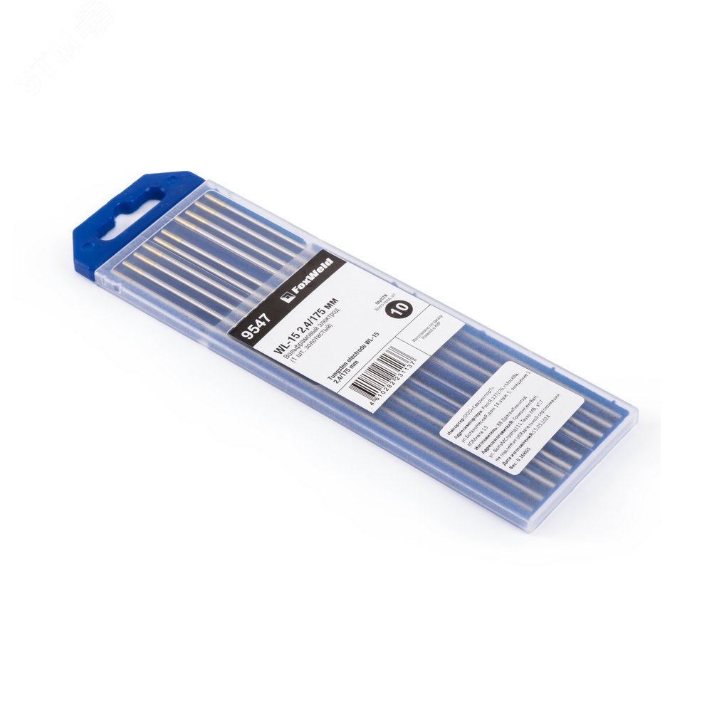 Изображение товара Электрод вольфрамовый золотистый WL-15 2,4мм / 175мм (упак)