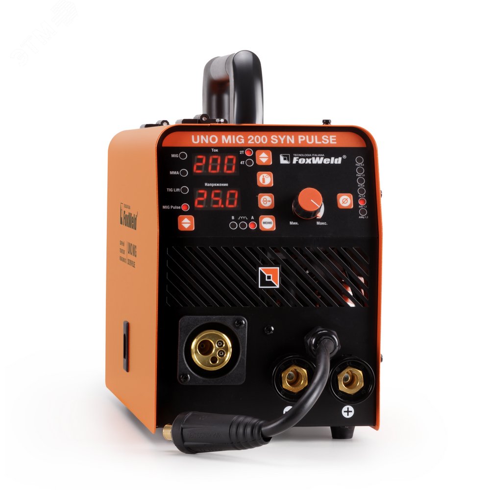 Изображение товара Сварочный полуавтомат UNO MIG 200 SYN PULSE для MIG/MAG MMA TIG сварки