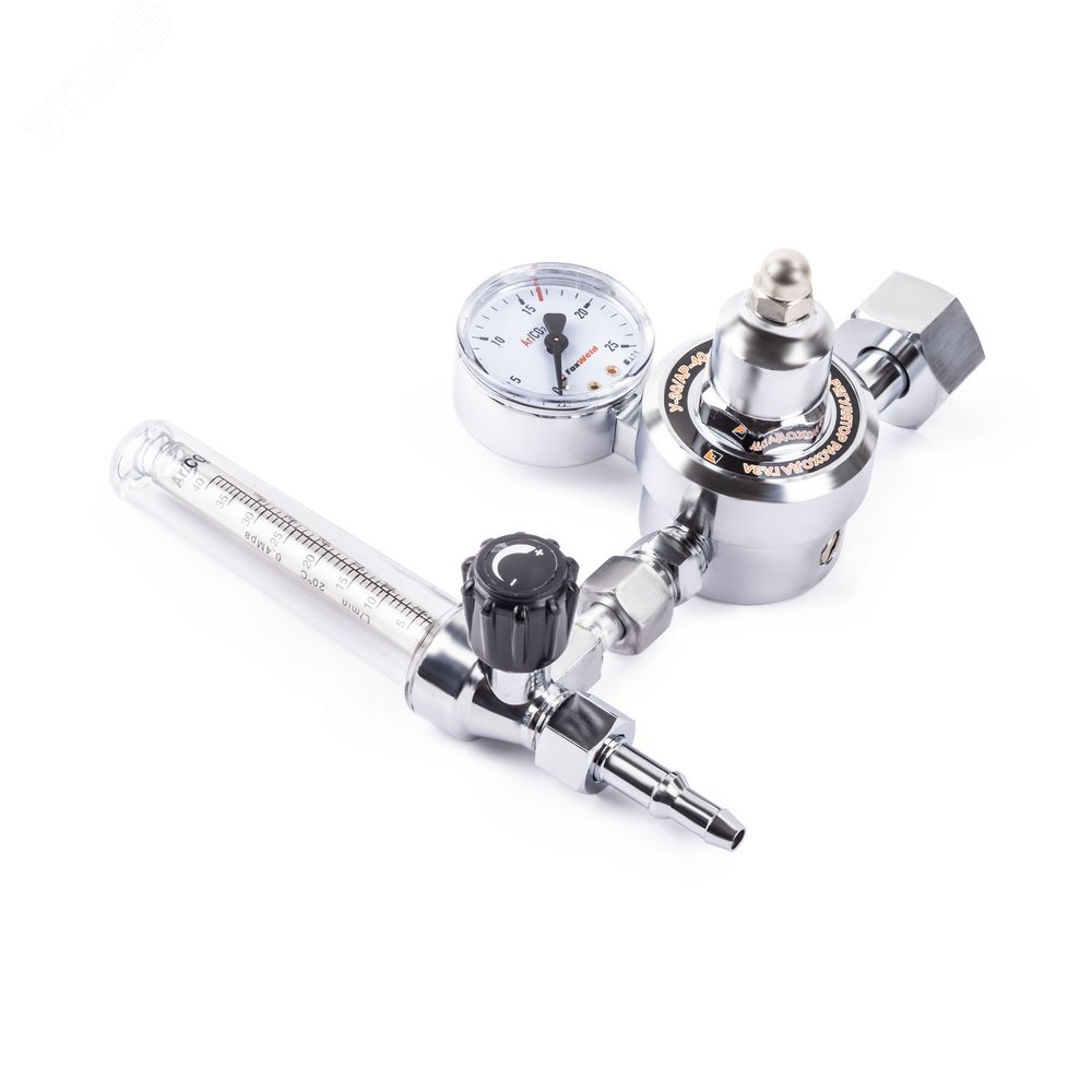 Изображение товара Газовый регулятор У-30/АР-40-1P с манометром и латунным корпусом