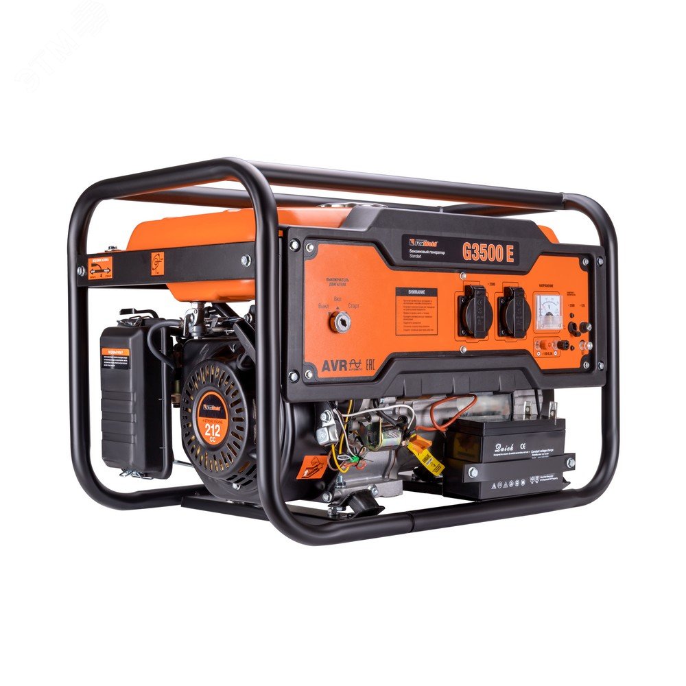 Изображение товара Бензиновый генератор Standart G3500 E с электростартером 3 кВт