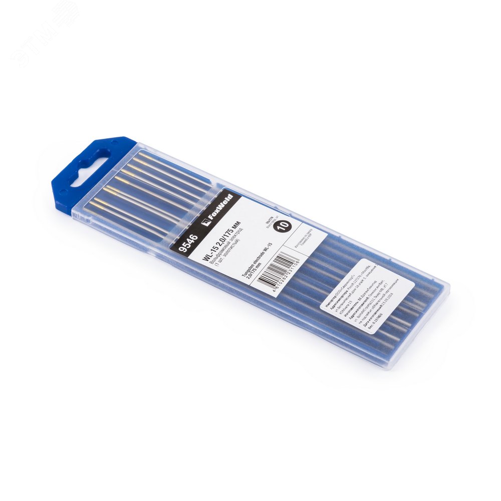 Изображение товара Электрод вольфрамовый золотистый WL-15 2,0мм / 175мм (упак)