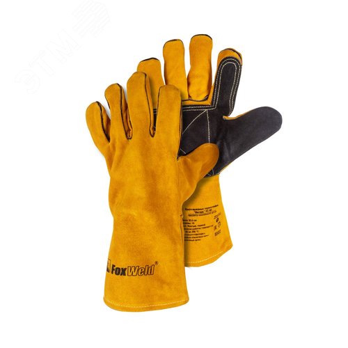 Изображение товара Краги кожаные с кевларовой нитью термостойкие Янтарь КС-04 (пар)