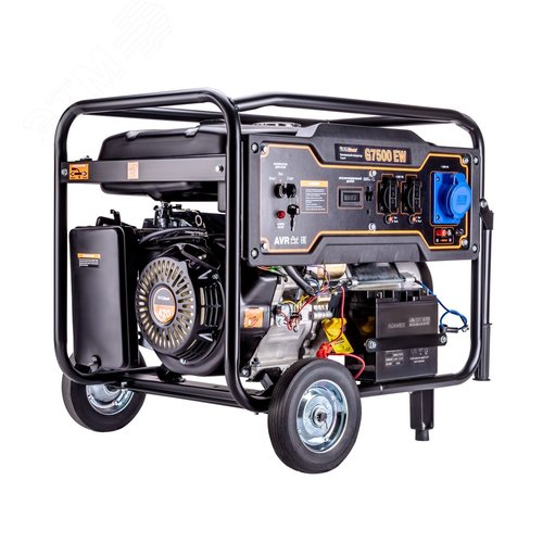 Изображение товара Генератор бензиновый G7500 EW 6,5кВт (шт)