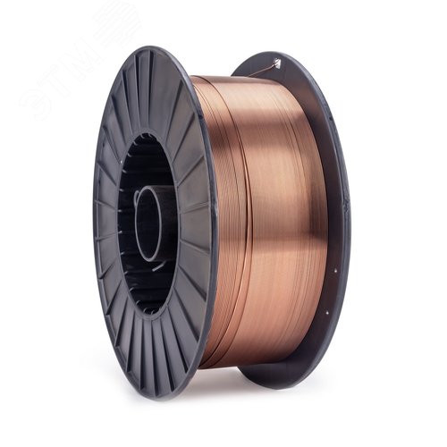 Изображение товара Проволока сварочная омедненная ER 70S-6 (Св08Г2С) д.1.0мм, 15кг D300 (шт)