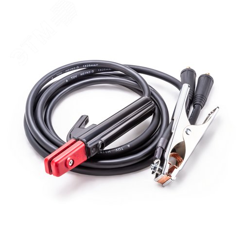 Изображение товара Кабель сварочный 2м 25мм2, электрододержатель, зажим. (шт)